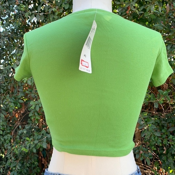 Vintage Deadstock Ralph Lauren Green Women's Crop Top - Picture 4 of 8